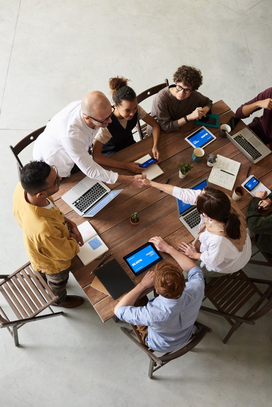 Gestaltung und Meeting